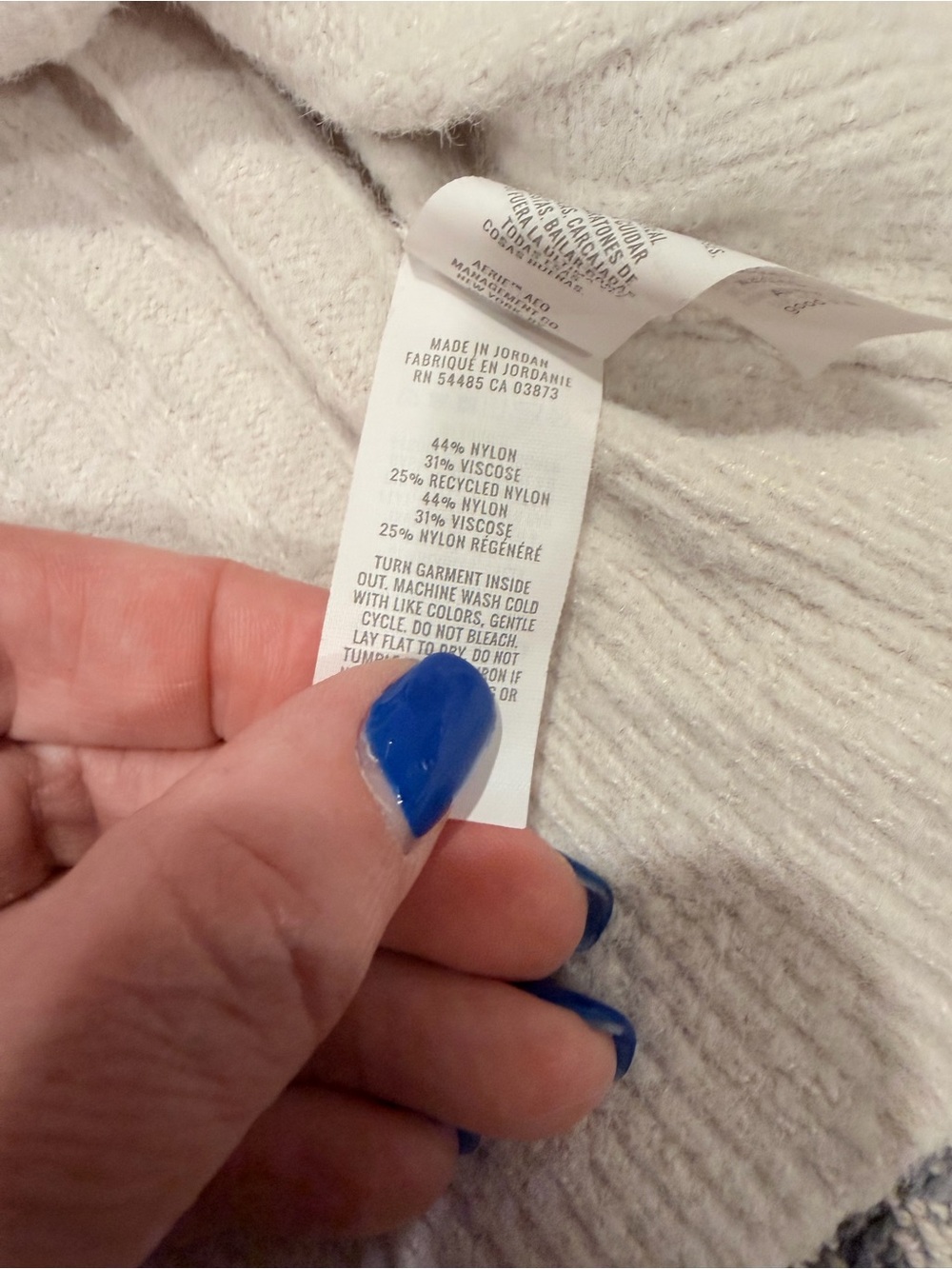 aerie Cream Ribbed Crewneck Sweater - Picture 8 of 8